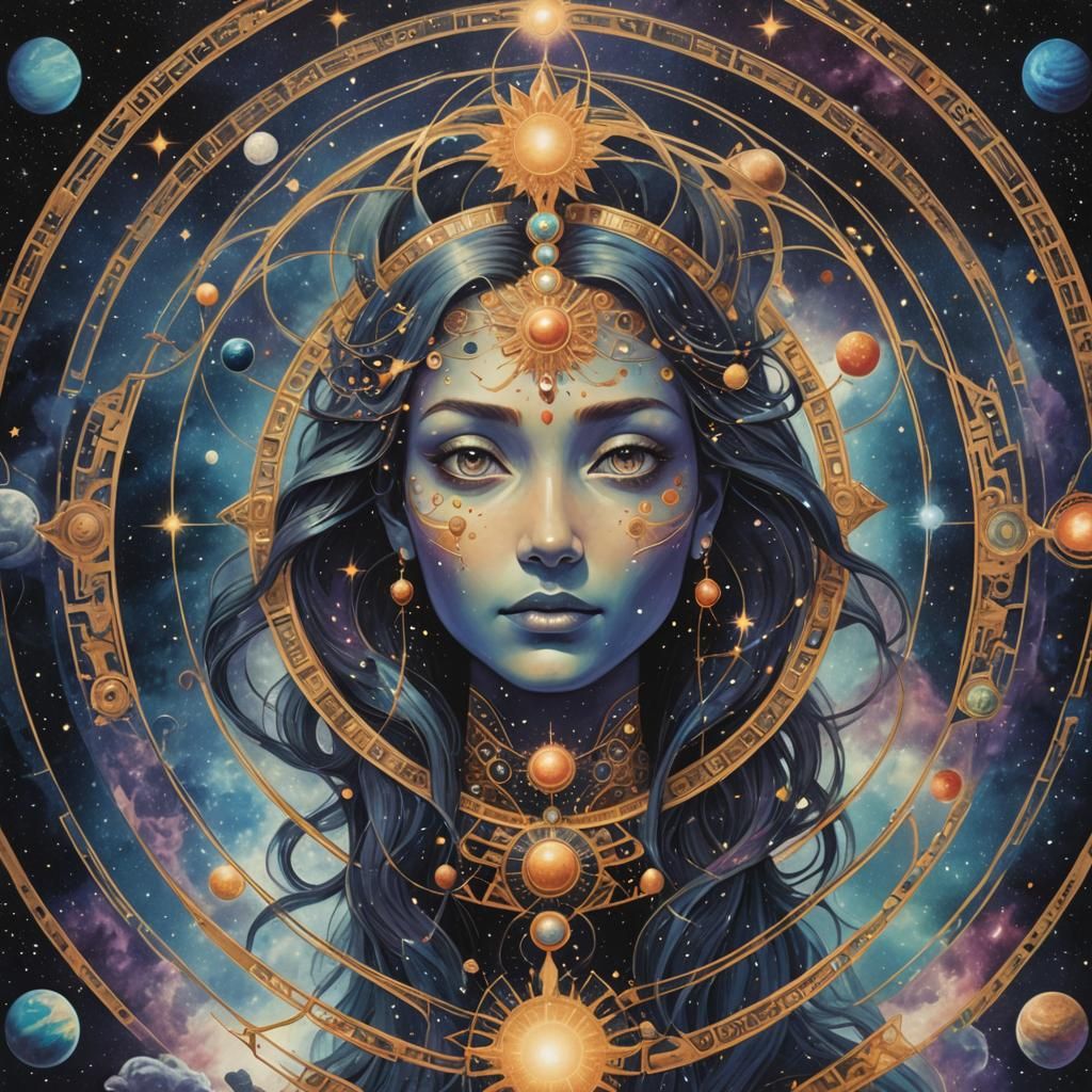 AI Generated Cosmic Being