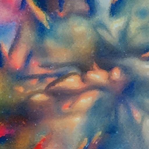 Gouache and Watercolor Impressionist Painting