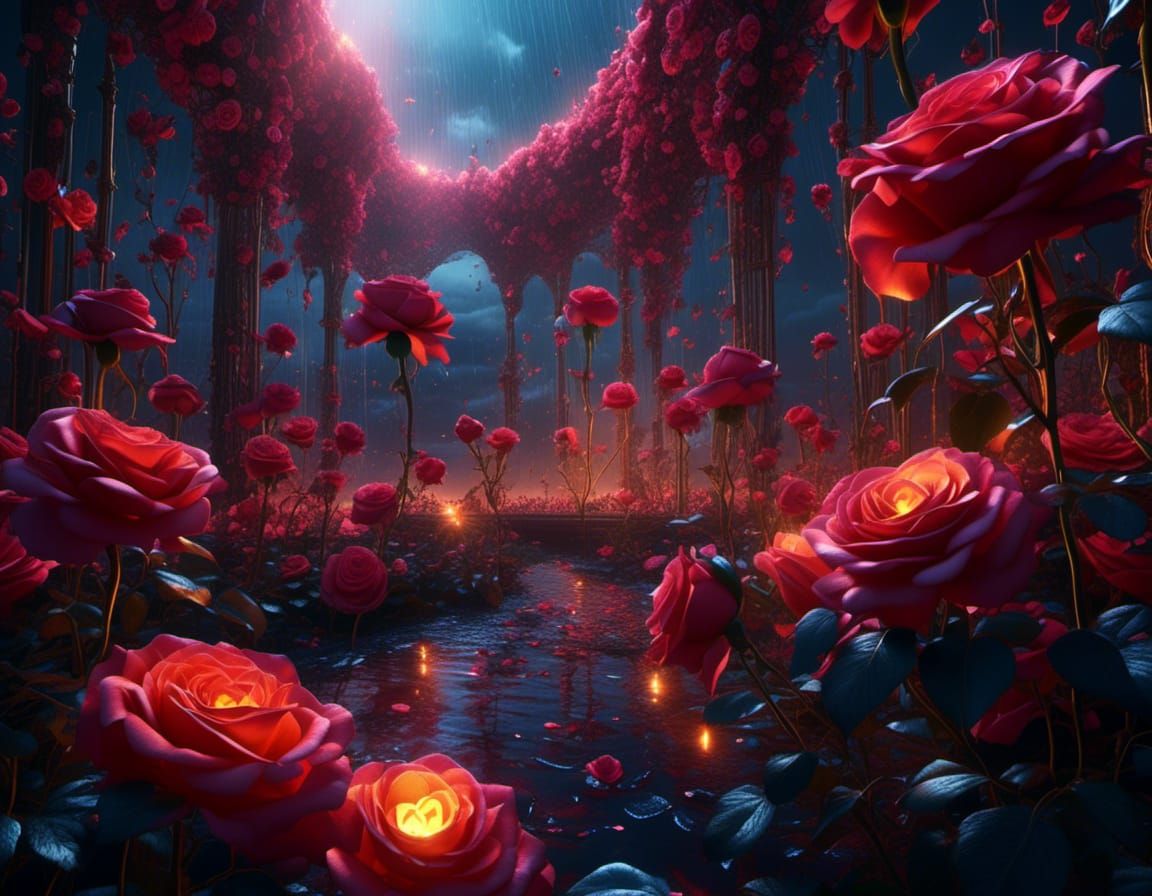 Epic Magical Scene in Digital Matte Painting Style