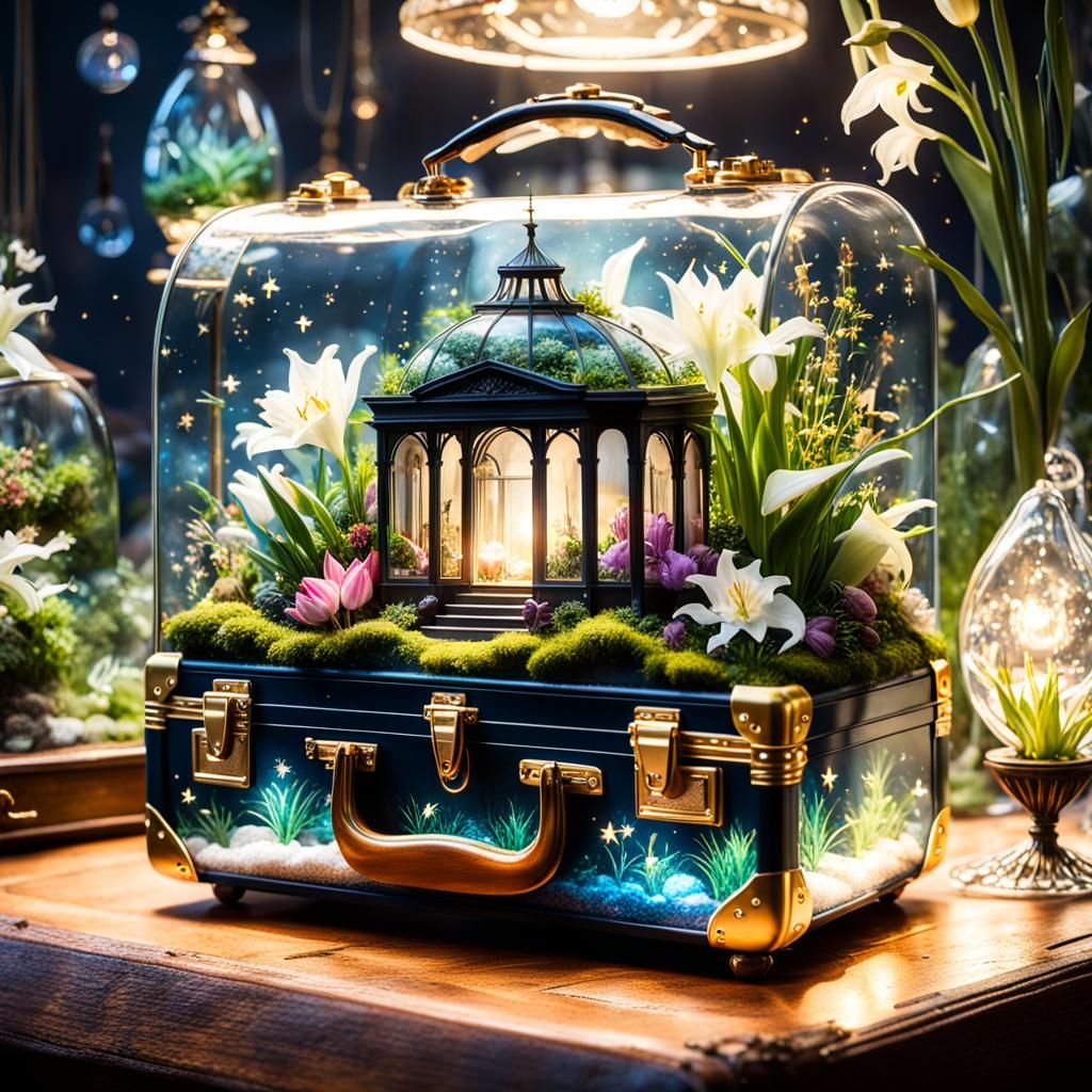 Miniature portable terrarium
