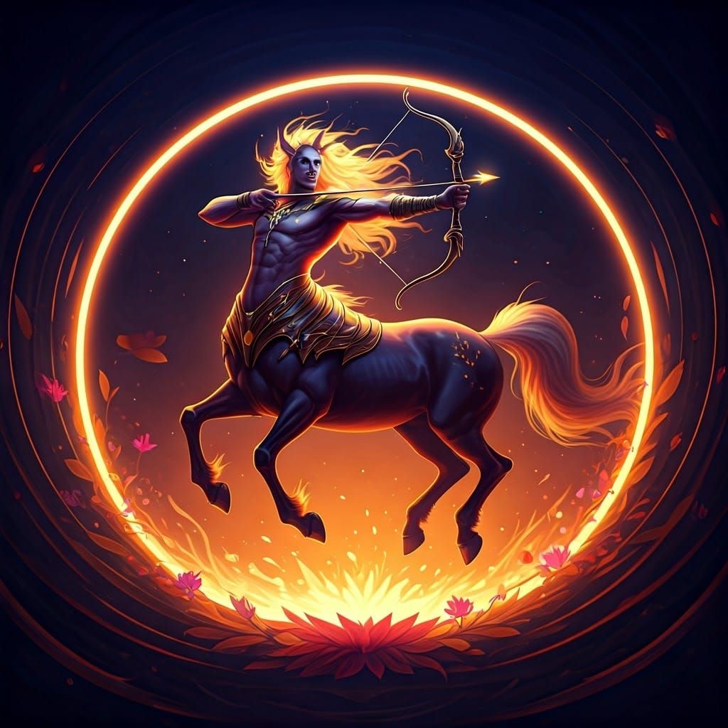 Centaur Archer Emerges from Magical Portal