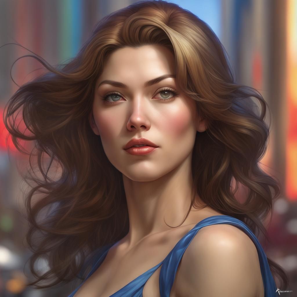 Photorealistic Portrait of a Beautiful Woman