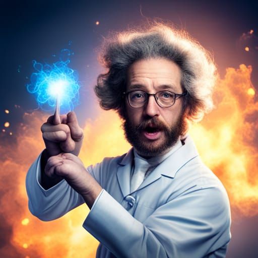 Mad Scientist Delights in Laboratory Explosion