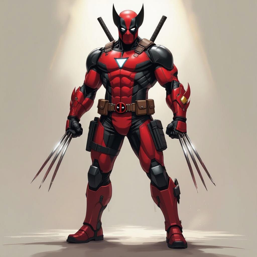 Fusion Hero: Wolverine, Deadpool, Iron Man Hybrid