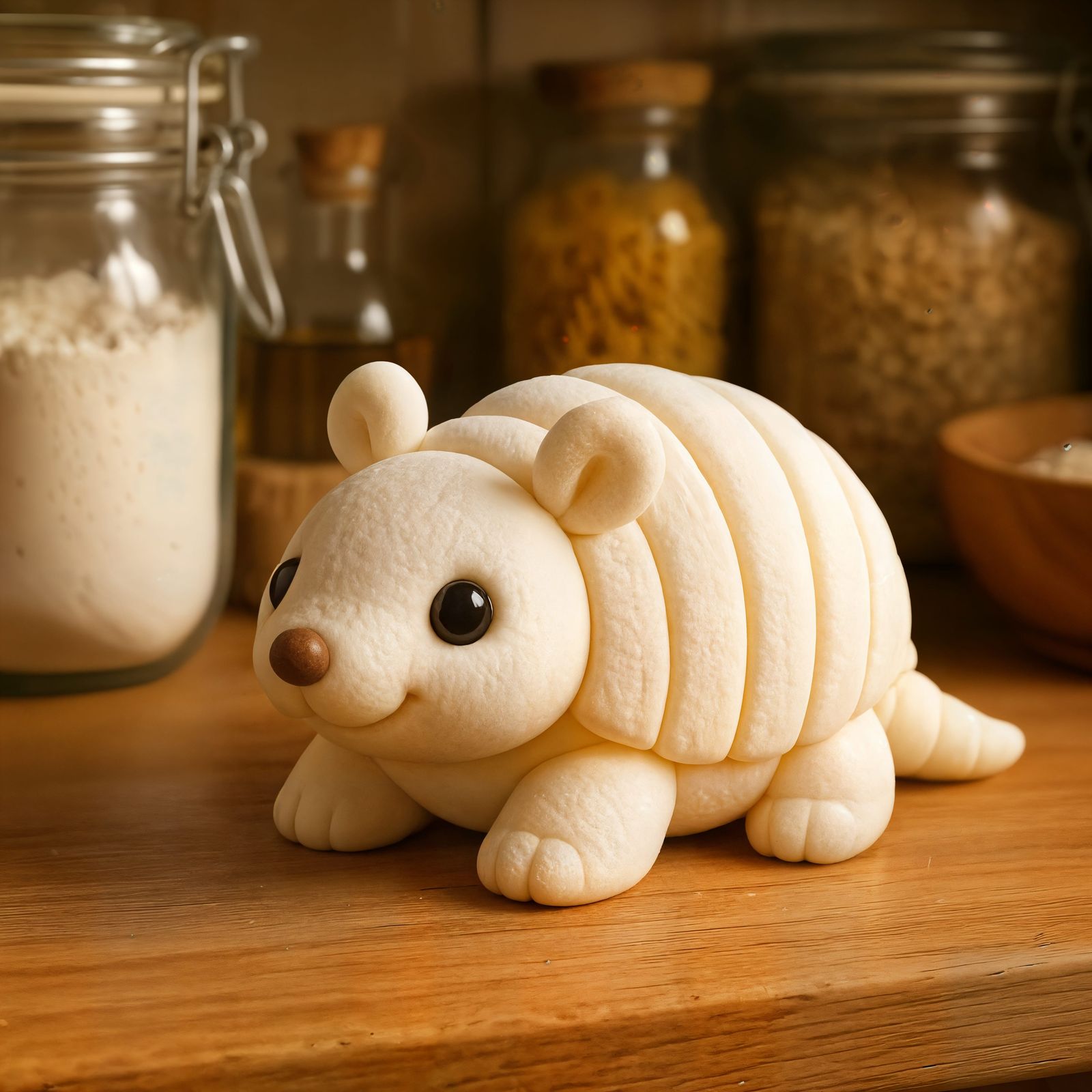 CGI Armadillo Marshmallow in Pantry