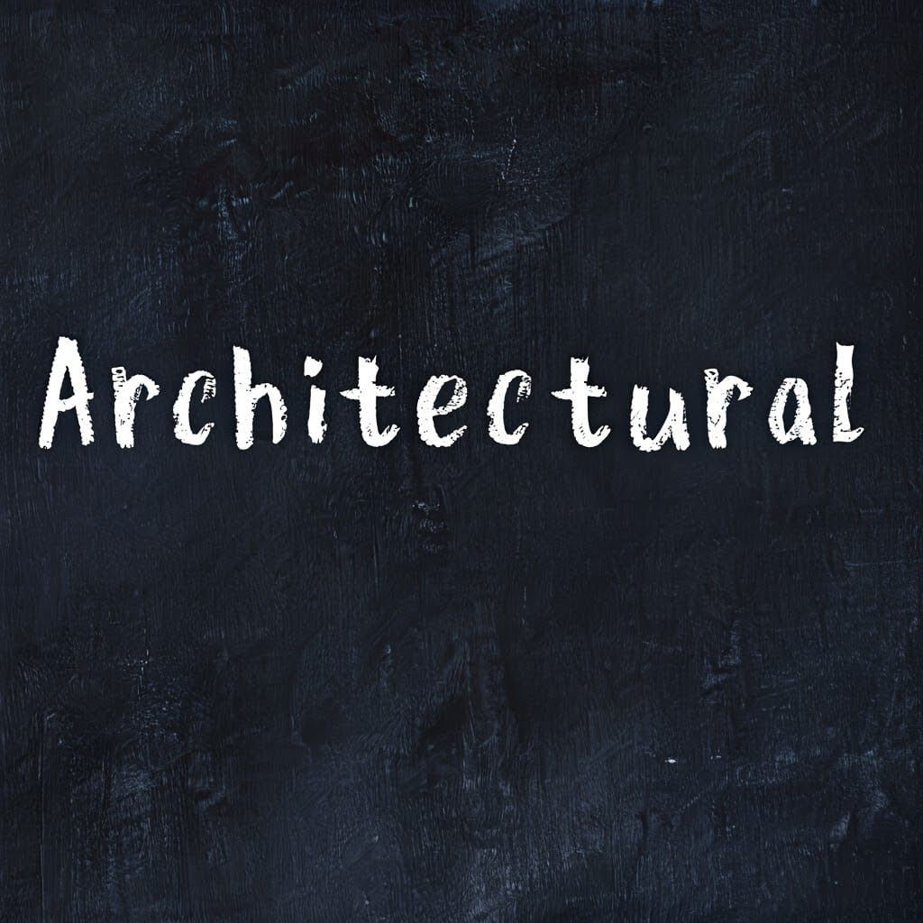 Architectural Elements in Chalky Style, Centered