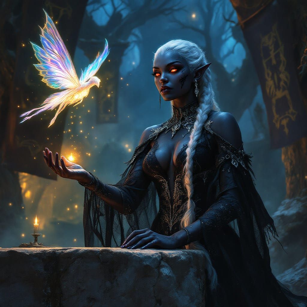 Drow sorceress