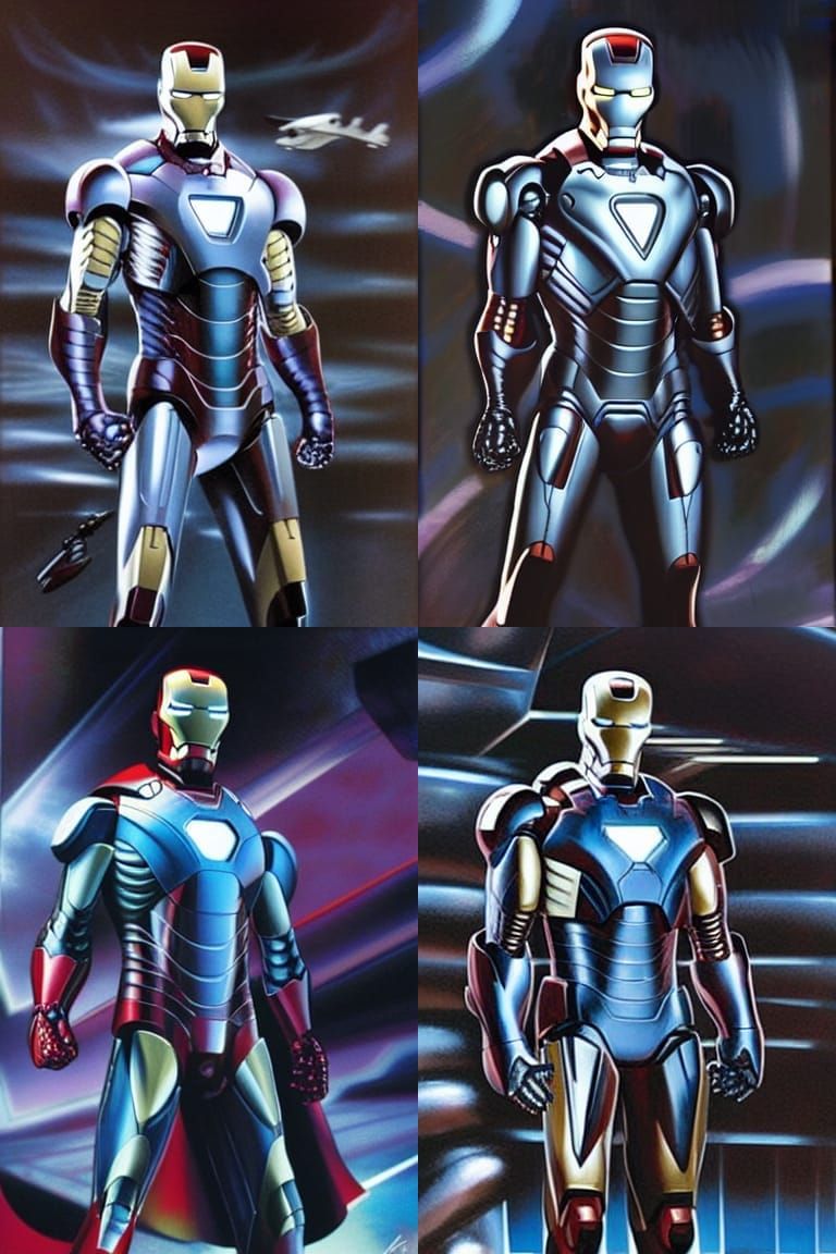 Superior Iron Man Comic Book Art