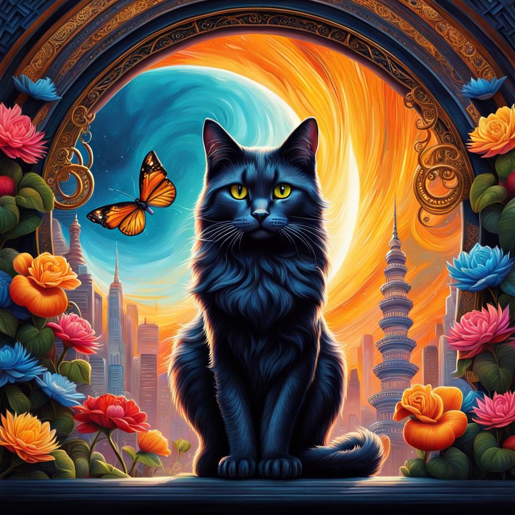 Hyperrealistic Portrait: The Woman from the Year of the Cat