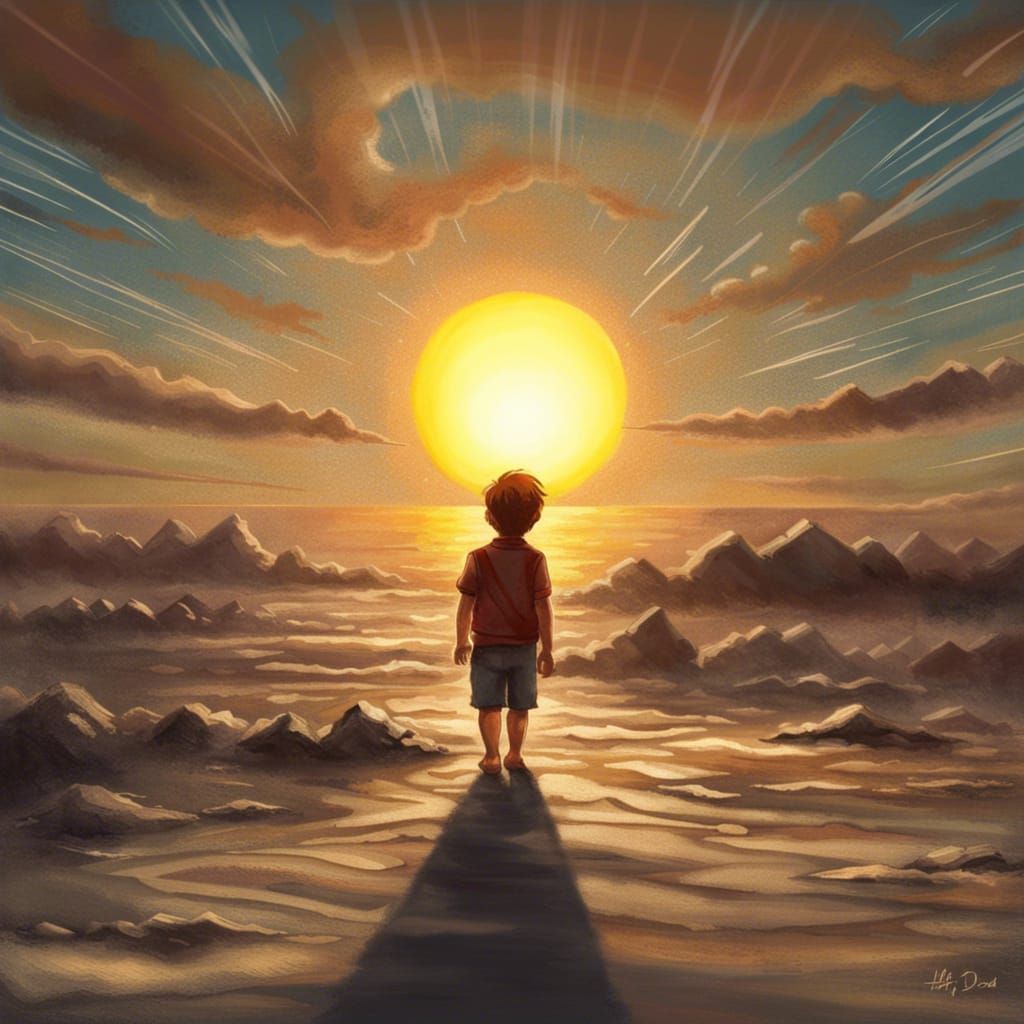 Hyperrealistic Father and Son in Cinematic Style