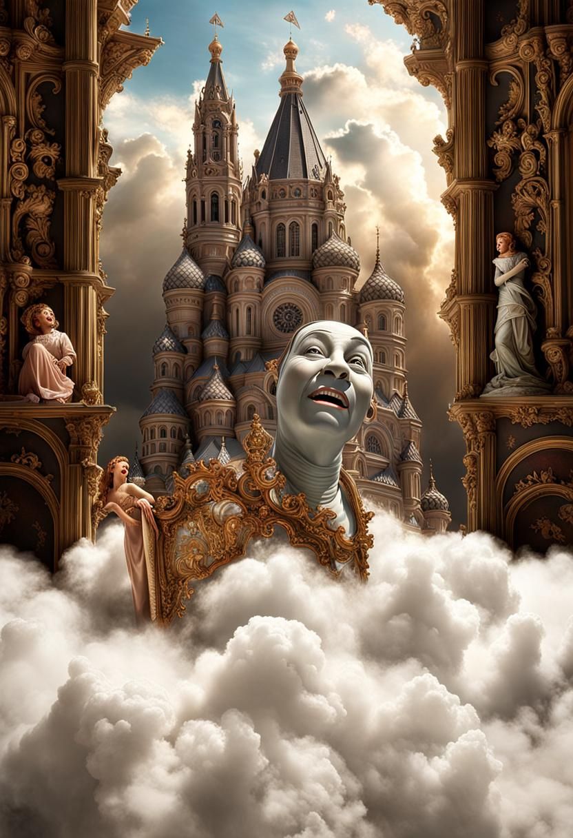 Surreal Dreamscape in Stop-Motion Style