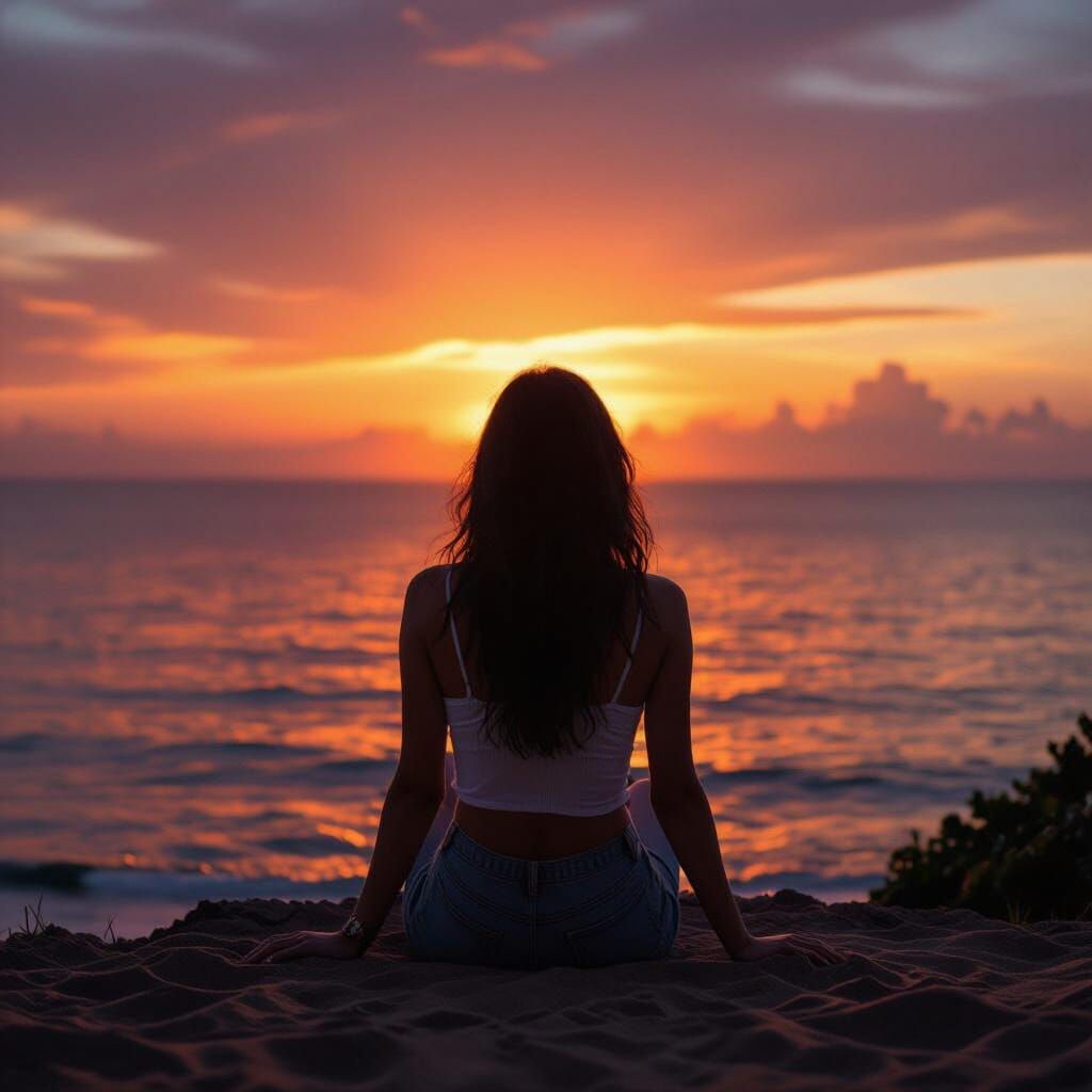 Clarisa Arda at Sunset: Conceptual Photography