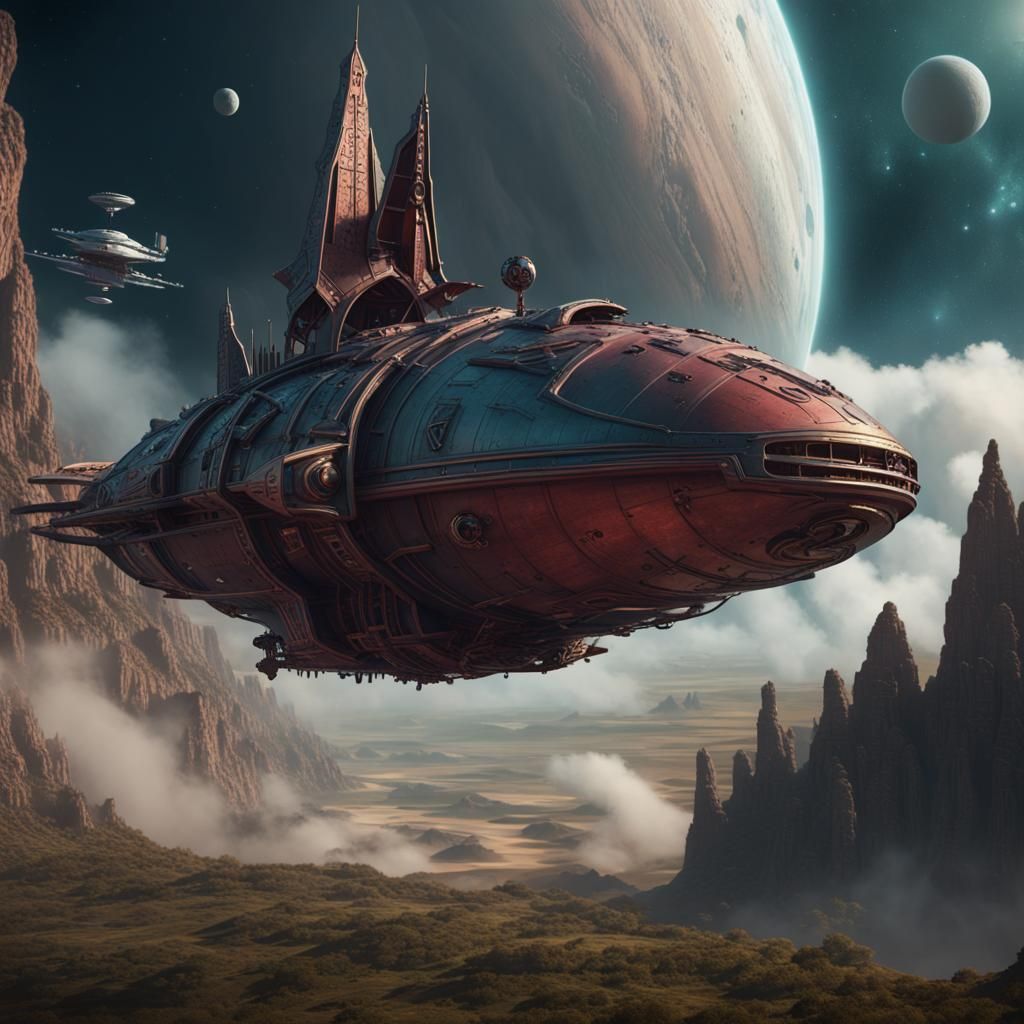 Medieval Sci-Fi: Edwardian Spaceship Rescue