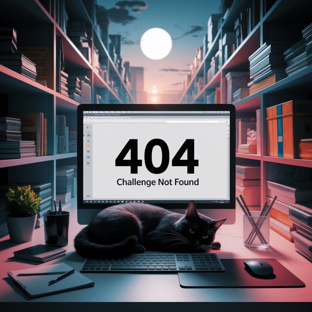 A Sleek Black Cat Surfs the Digital Realm