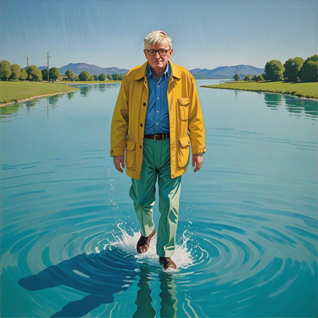 David Hockney's Surreal Water Walk