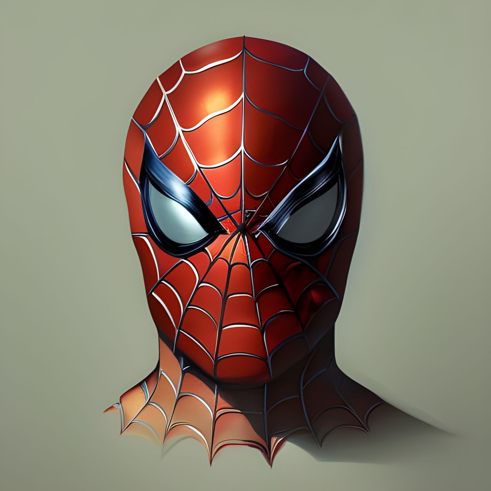 Hyperdetailed Spiderman Mask Portrait in Comic Book Style