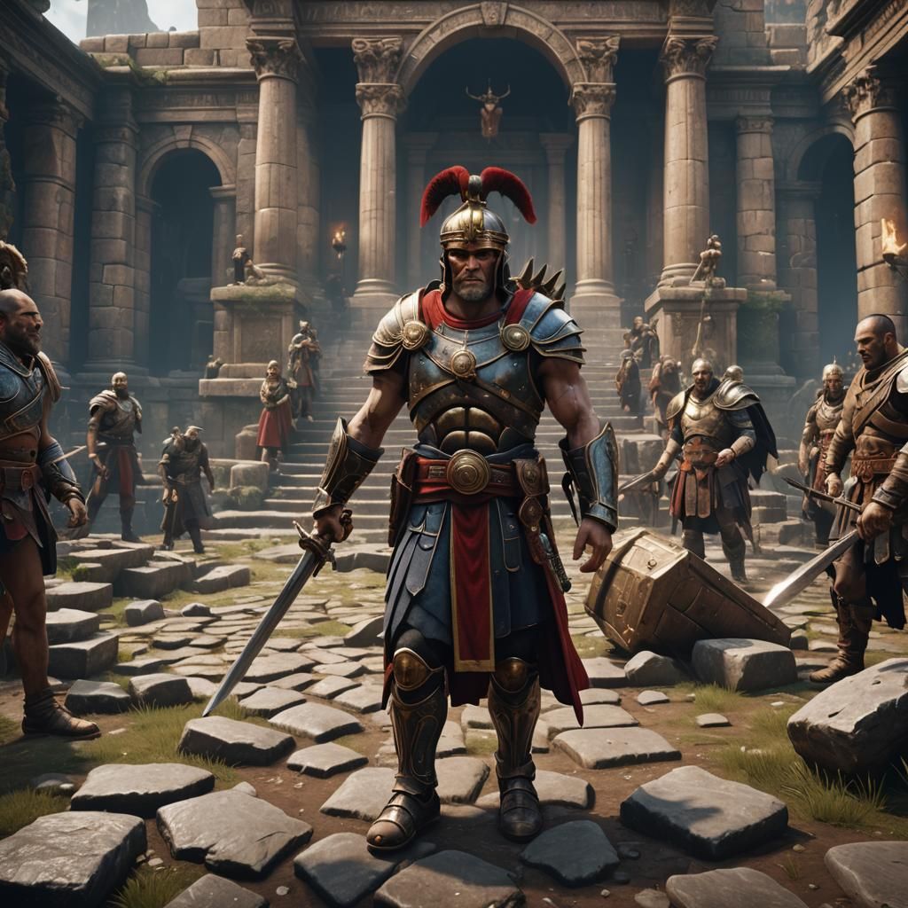 Epic 3D Render of Hail Caesar in 8K