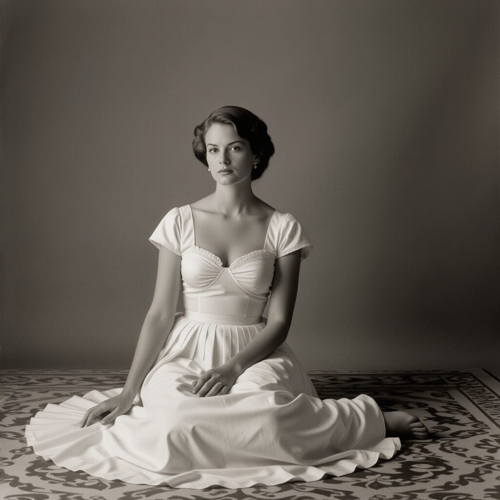 Elegant Figure Study in Tonal Gradient Photography