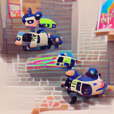 AI-Generated Image of a Police Officer