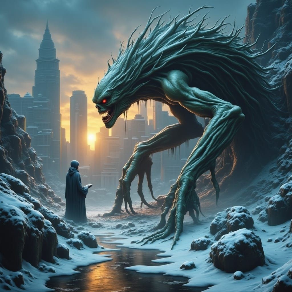 Surreal Urban Apocalypse in Hyper-Realistic 8K Photo Illustr...