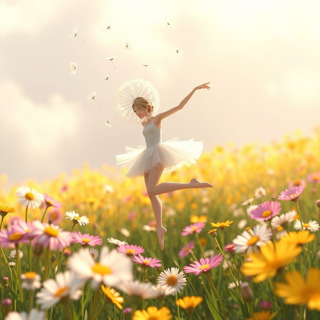 Dandelion Ballerina in Anime Style Dances
