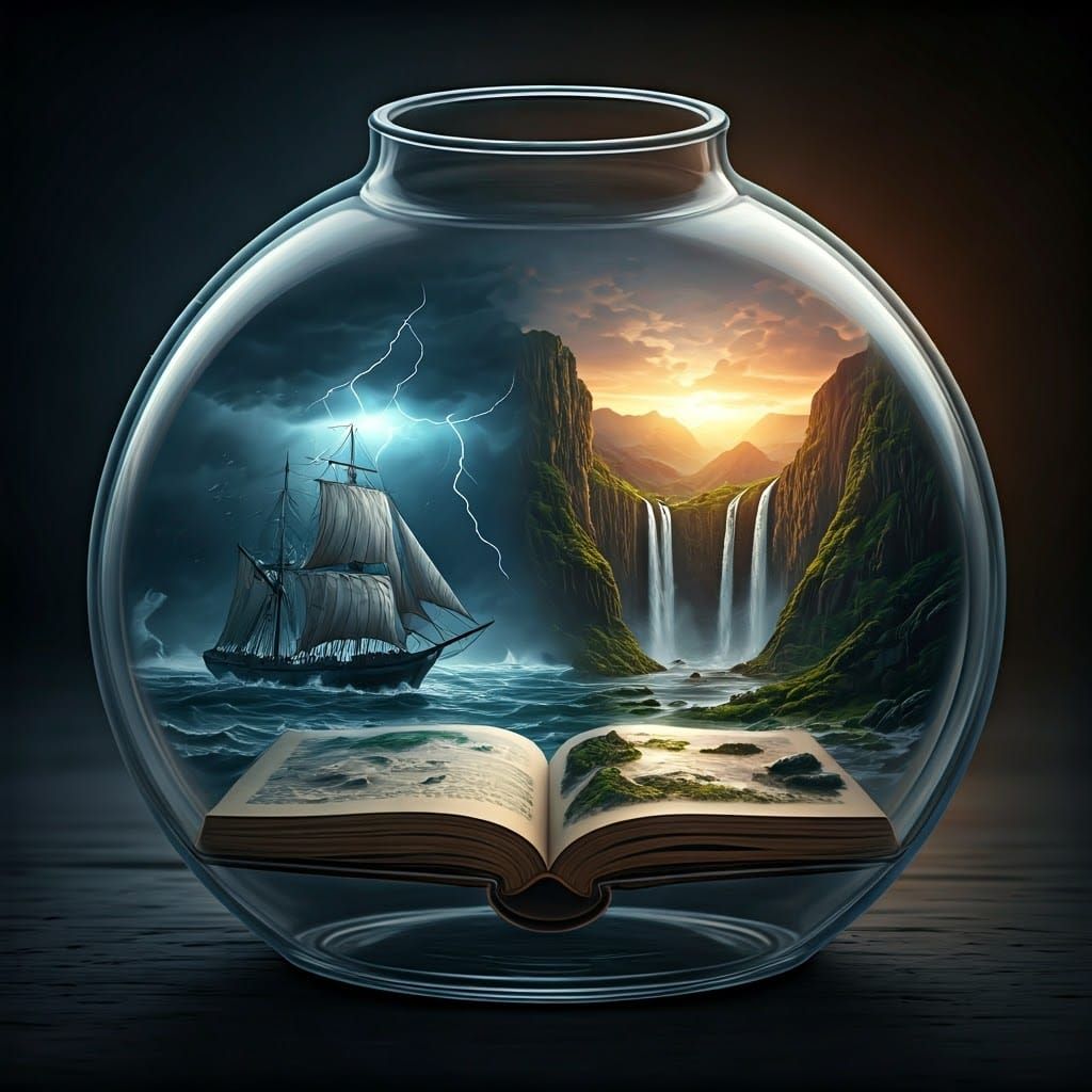 Storm and Dawn in a Glass Vase