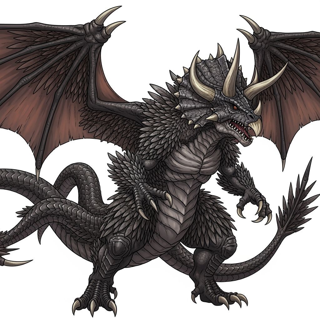 Titanic Daikaiju Dinosaur Dragon with Draconic Magic