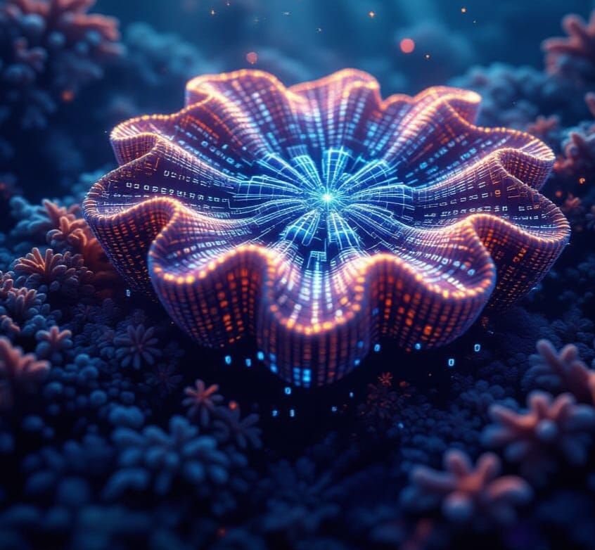 Coral Fractals in Digital Dawn