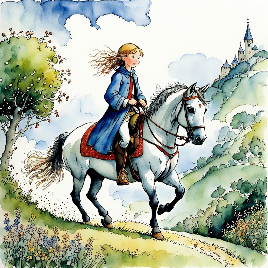 Paladin Illustration in Storybook Style