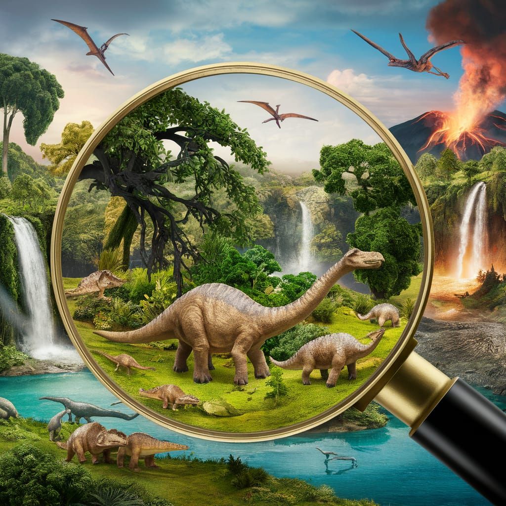Jurassic World Miniature Encapsulated in Magnifying Glass