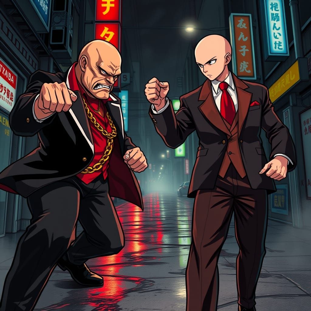 Yakuza Warrior Confronts One Punch Man in Gritty Urban Showd...