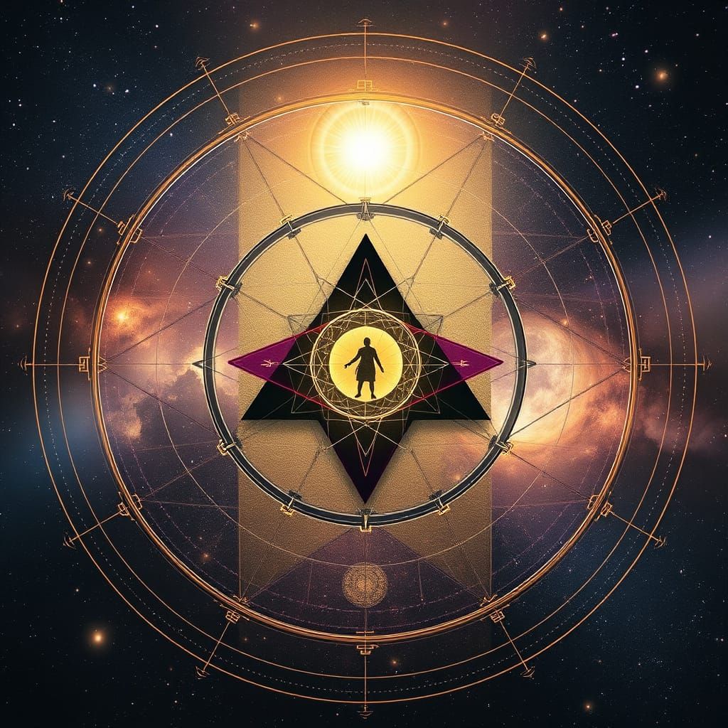 Cosmic Resonance Matrix: Monstra Self Diagram