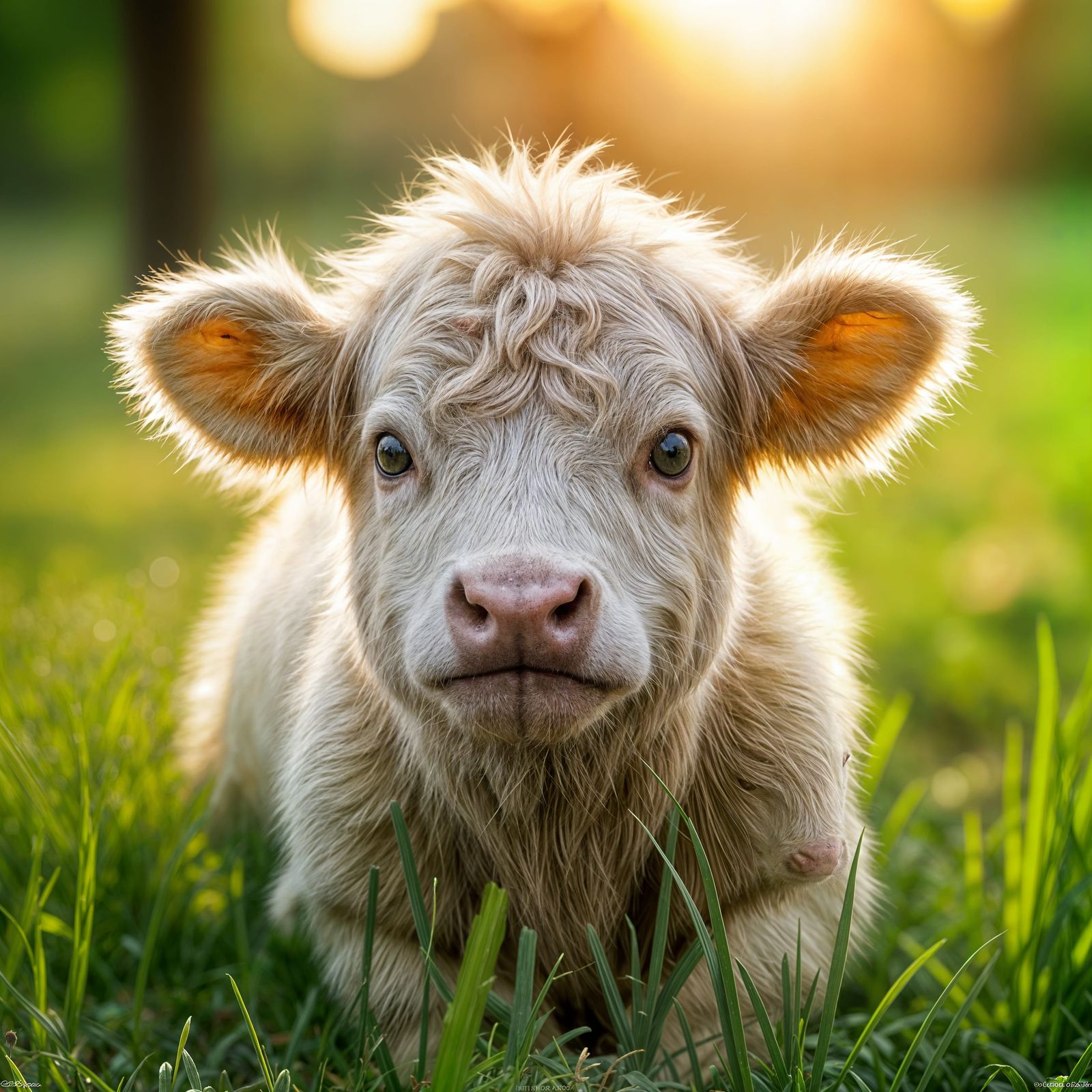 Cutest Cow Ever Captured with Sharp Focus
