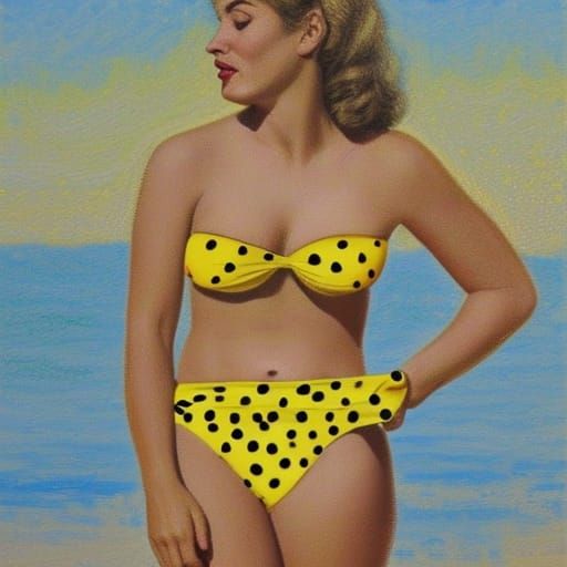 Brian Hyland: "It was an itsy bitsy teenie weenie yellow polka-dot bikini That she wore for the first time today An itsy...
