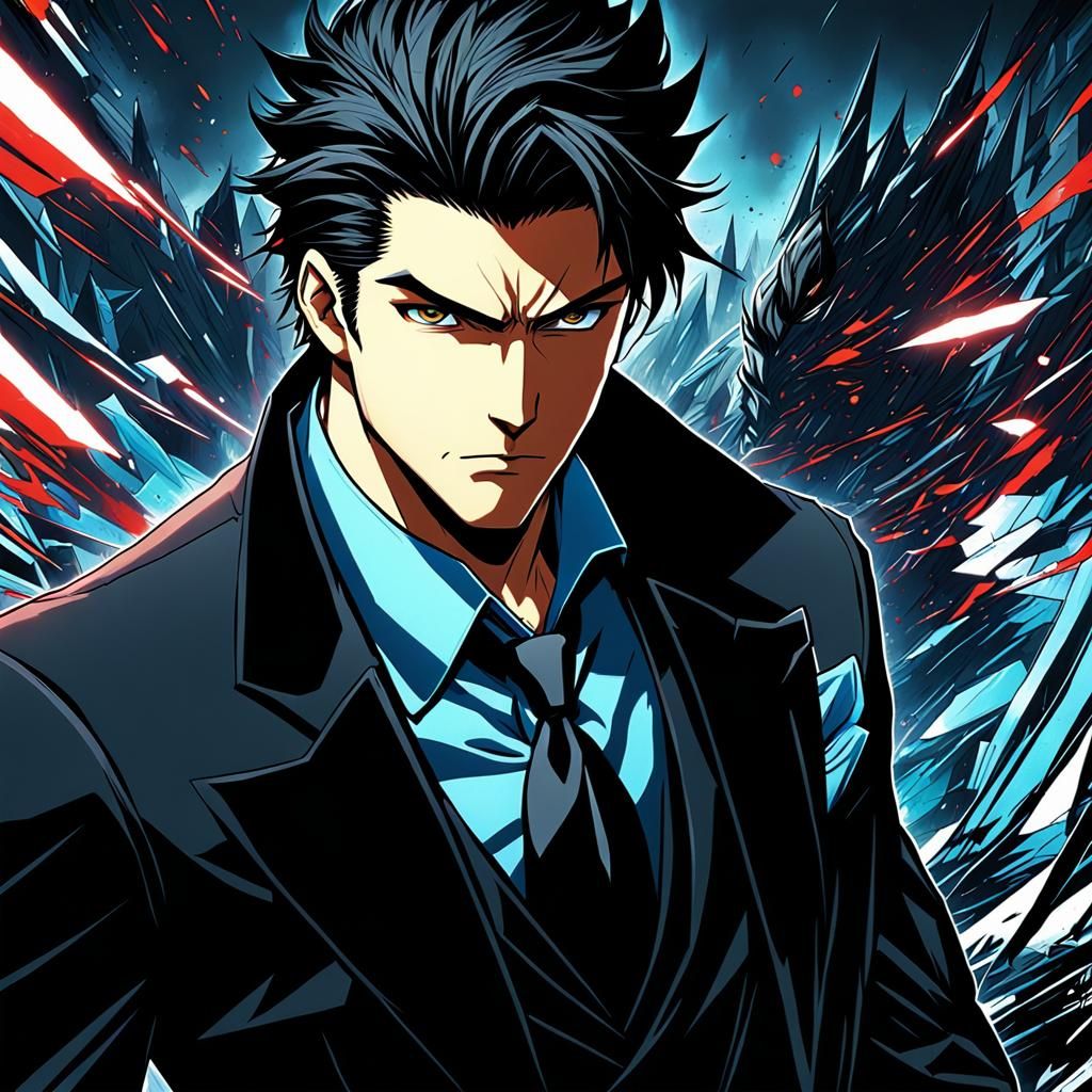 Possessive Alpha Male in Anime Style