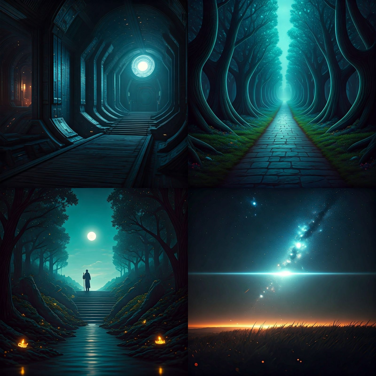 Magic Night in Hyperrealistic Detail