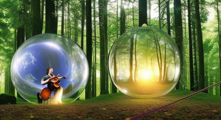 Musician's Stargazing Platform with Rotating Sphere