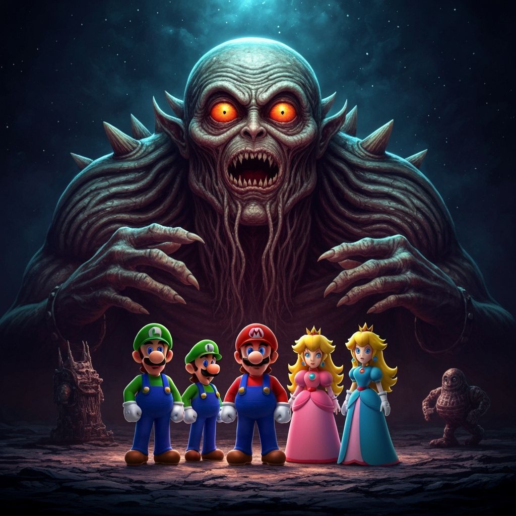 Lovecraftian Mario Confronts Eldritch Horror Lord Zekk