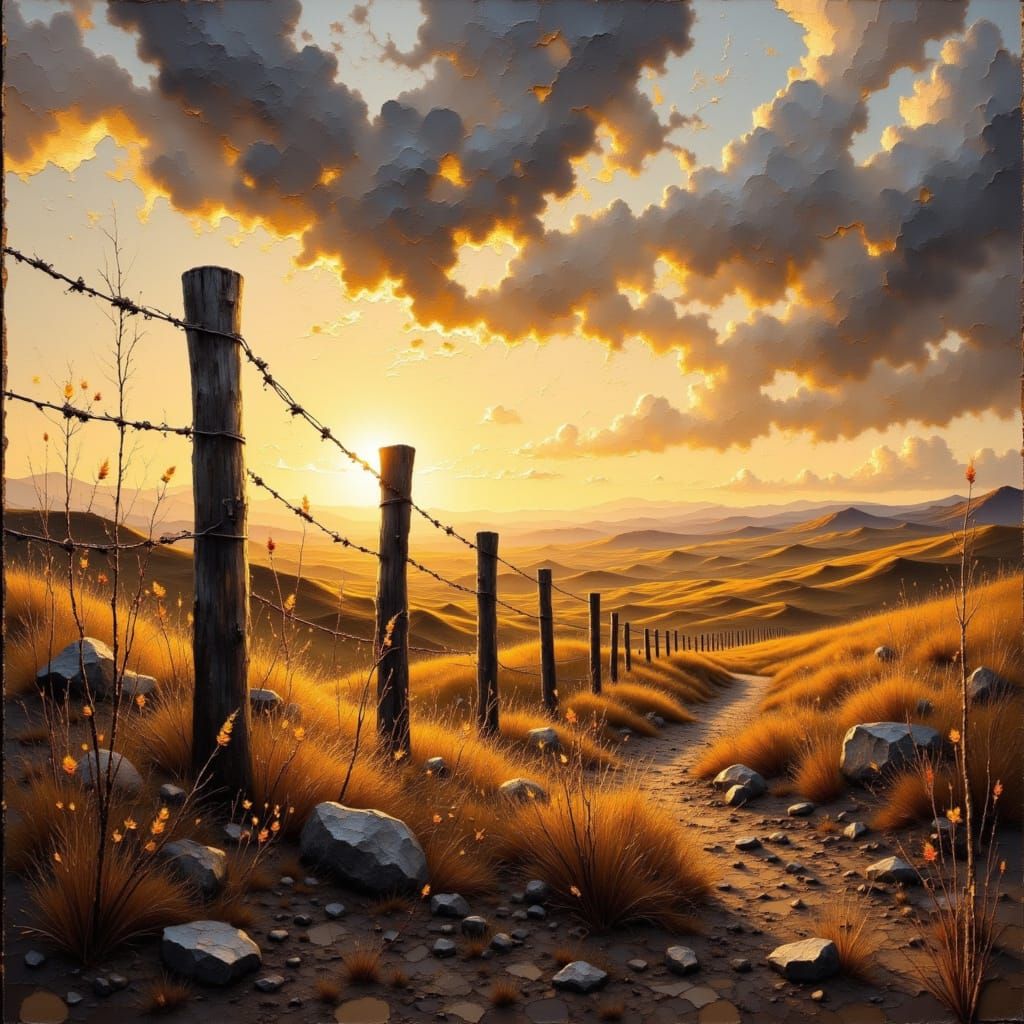 Fence line .. not rabbit proof