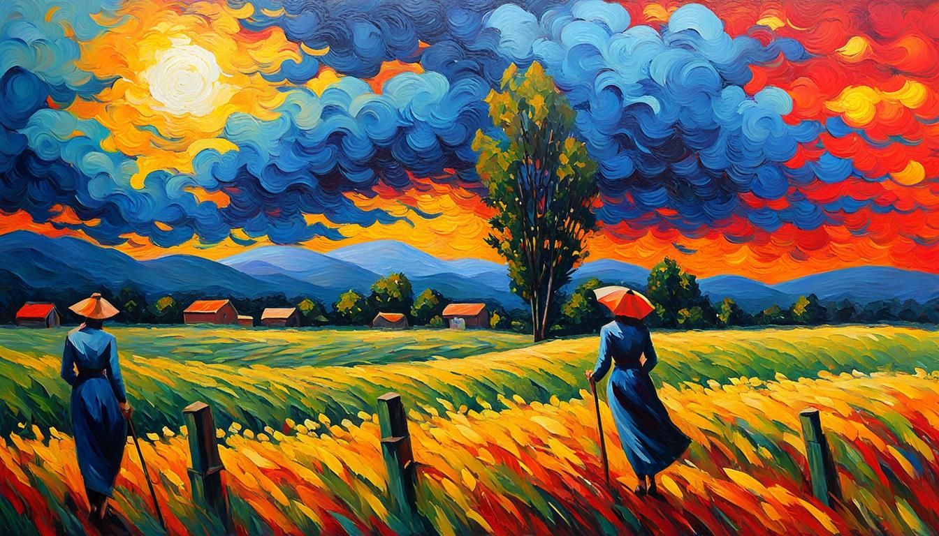 Unstoppable AI Model Training: Neo-Impressionist Oil Paintin...