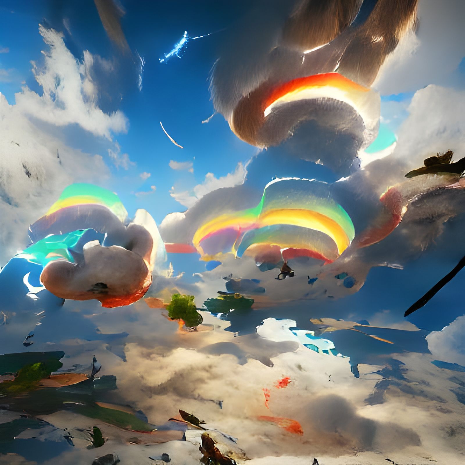 The sky is full of rainbows