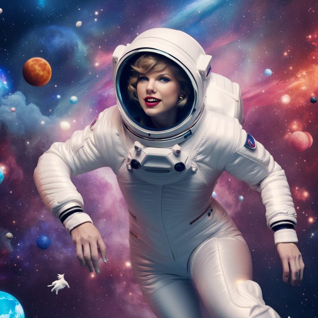 Taylor Swift as Astronaut in Cats Nebula
