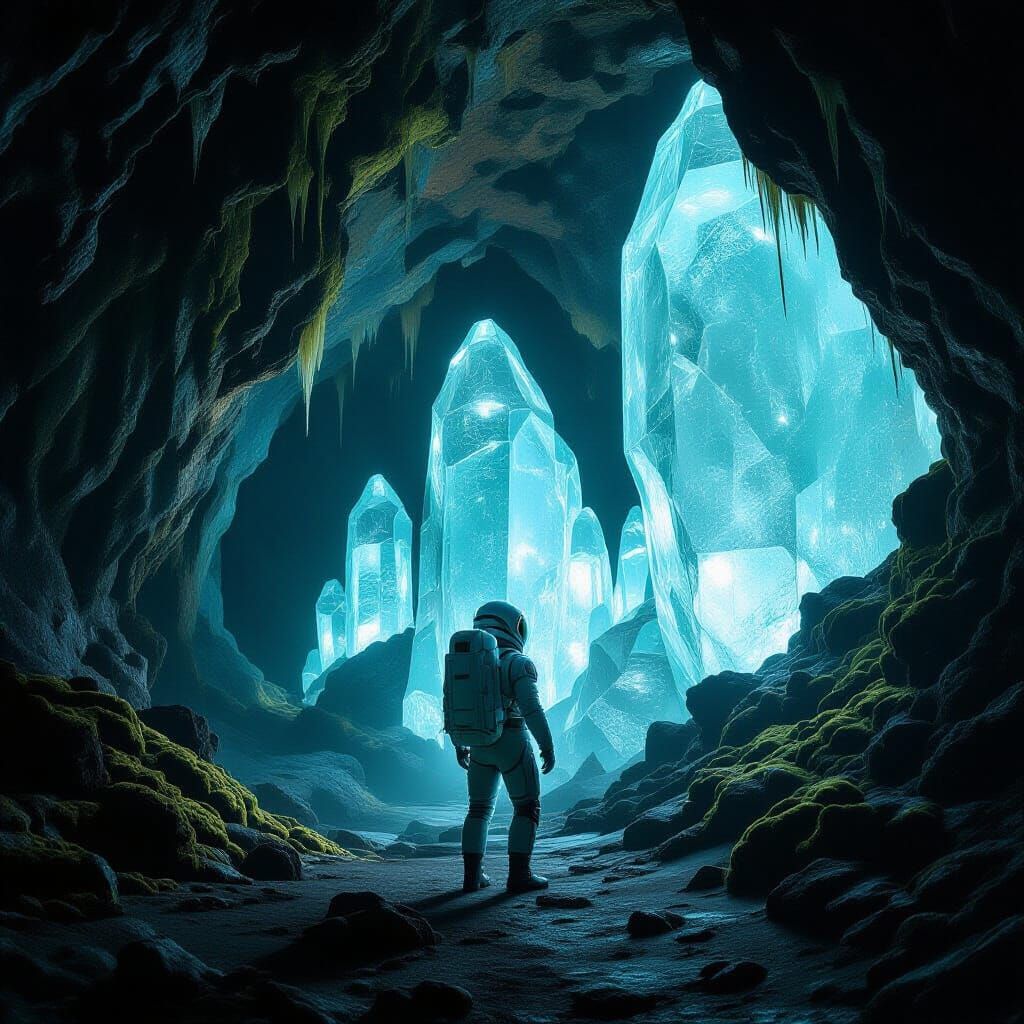 Astronaut Discovers Humming Glass Cavern