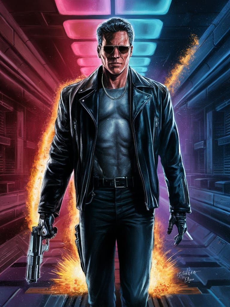Danny DeVito as The Terminator: Comic Book Art