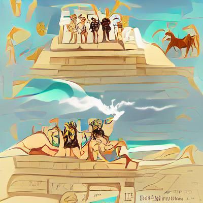 Gods Vacationing: Greek and Egyptian Deities