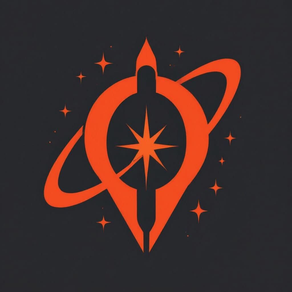 Orion Logo: Door Silhouette with Orion's Belt Stars