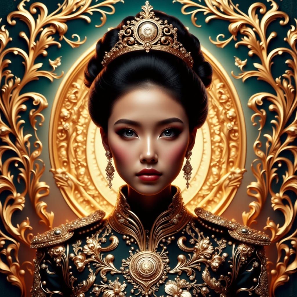 Galactic Ritz Employee in Wes Anderson Style