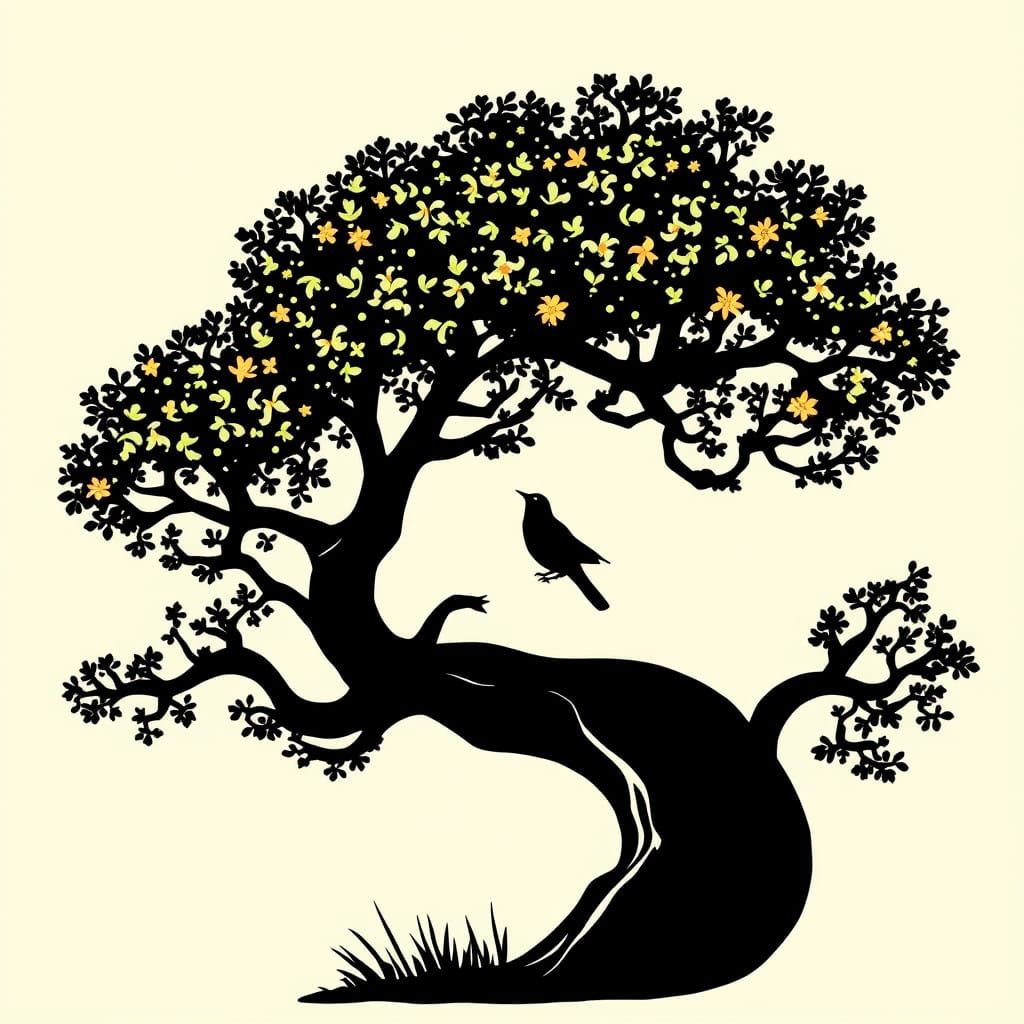 A Tree of Hope Blooms in a Vibrant Landscape