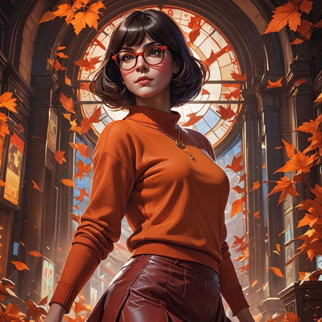 Velma Dinkley Portrait in Artstation Style