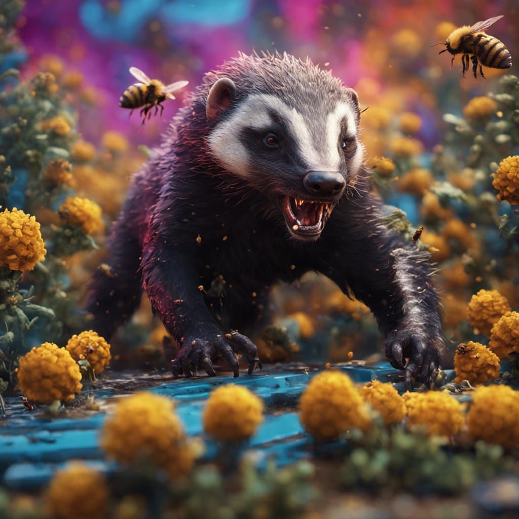 Honey Badger's Sci-Fi Heist: An Epic Bee Confrontation